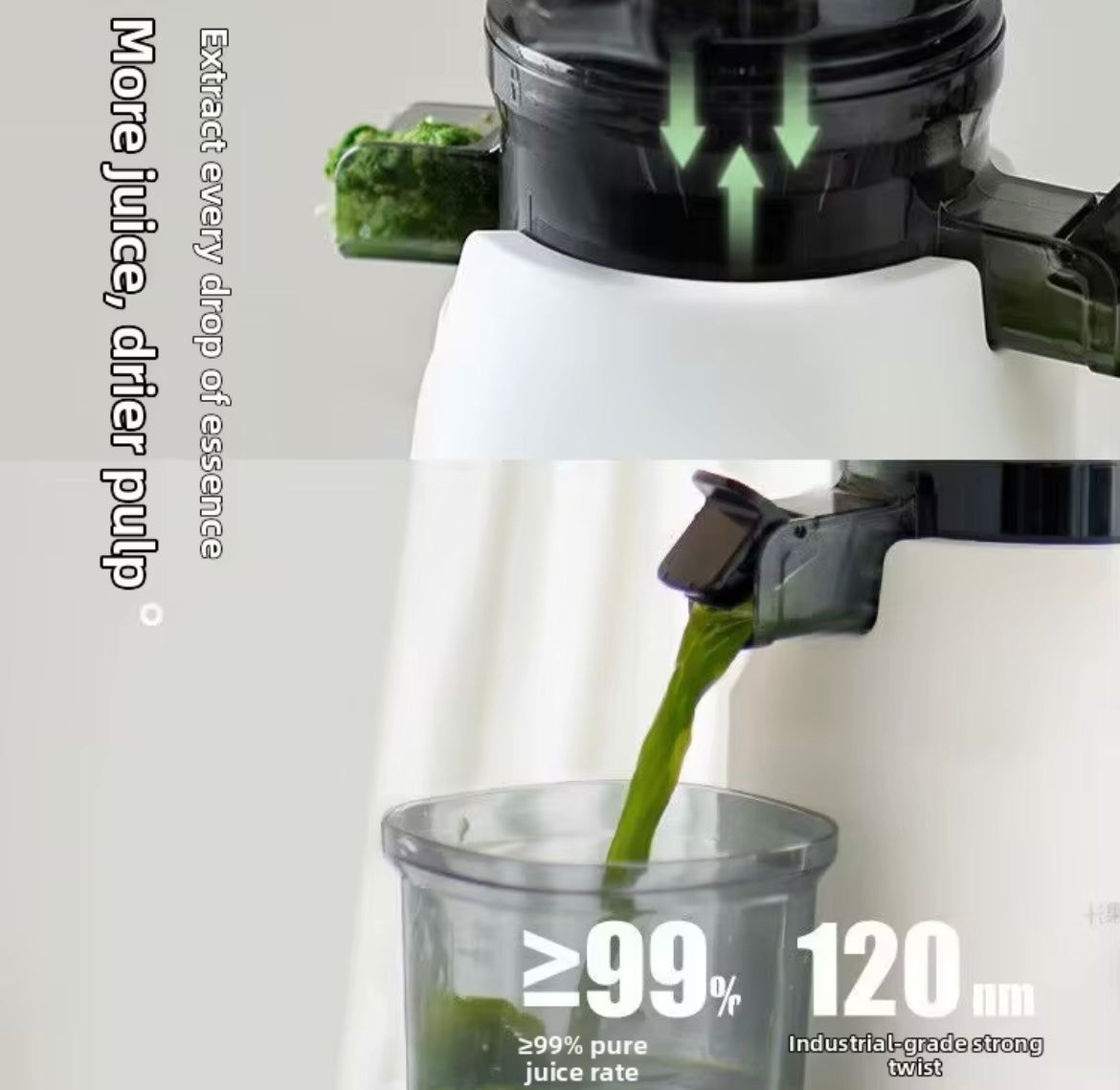 Premium Cold Press Juicer – Powerful, Quiet & Nutrient-Rich Extraction