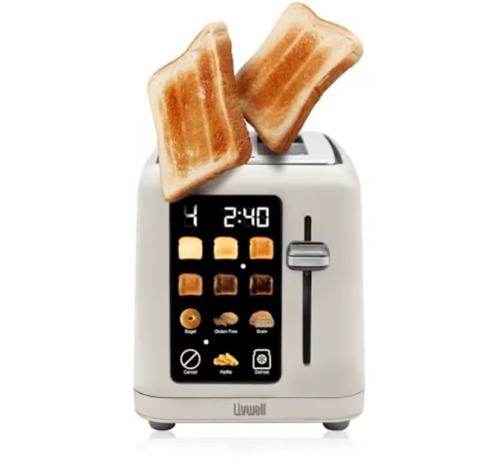 Digital 2 Slice Multi Use Toaster Matte Cream