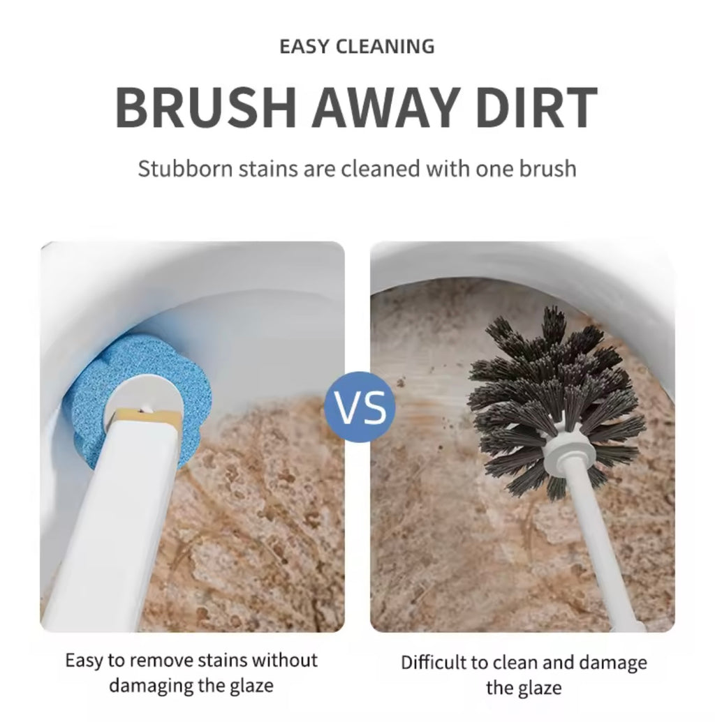 Wall-Mounted Toilet Brush & Automatic Cleaner Pod Holder Set