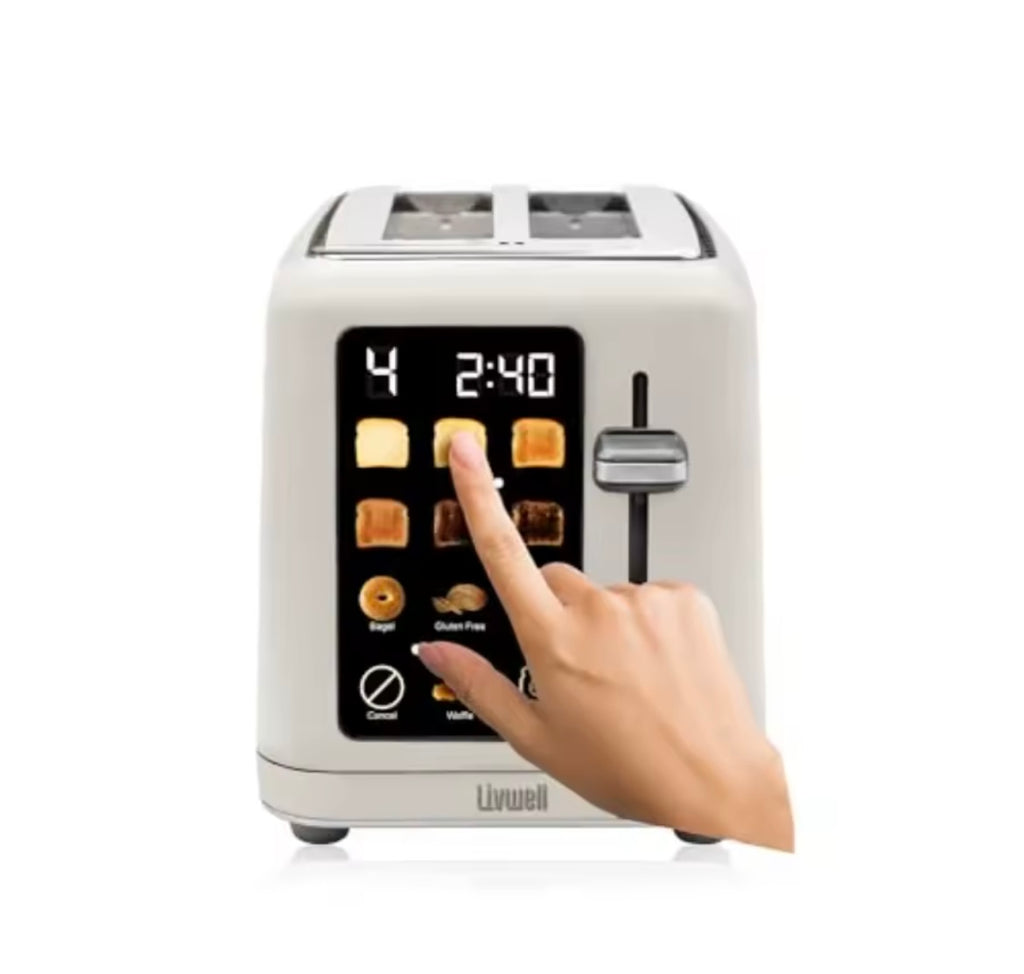 Digital 2 Slice Multi Use Toaster Matte Cream